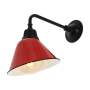 JONATHAN Y Lighting Croydon 15" Tall Indoor/Outdoor LED Wall Sconce Red / Black