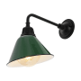 JONATHAN Y Lighting Croydon 15" Tall Indoor/Outdoor LED Wall Sconce Green / Black