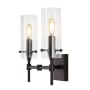 JONATHAN Y Lighting Cato 2 Light 14" Wide LED Vanity Light Oil Rubbed Bronze
