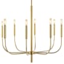 JONATHAN Y Lighting Amoros 8 Light 28" Wide LED Candle Style Chandelier Gold Painting