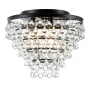 JONATHAN Y Lighting Toronto 3 Light 16" Wide LED Flush Mount Waterfall Ceiling Fixture Oil Rubbed Bronze