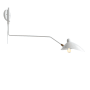 JONATHAN Y Lighting Frank 17" Tall LED Wall Sconce White / Brass Gold