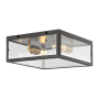 JONATHAN Y Lighting Grayson 2 Light 12" Wide LED Flush Mount Ceiling Fixture Oil Rubbed Bronze