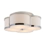 JONATHAN Y Lighting Quatrefoil 4 Light 18" Wide LED Semi-Flush Ceiling Fixture Chrome