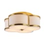 JONATHAN Y Lighting Quatrefoil 4 Light 18" Wide LED Semi-Flush Ceiling Fixture Brass Gold