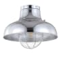 JONATHAN Y Lighting Cameron 13" Wide LED Semi-Flush Ceiling Fixture Chrome
