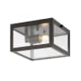 JONATHAN Y Lighting Eleanor 8" Wide LED Flush Mount Square Ceiling Fixture Oil Rubbed Bronze