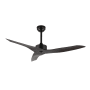 JONATHAN Y Lighting Aldrin 50" 3 Blade Indoor Smart Ceiling Fan Dark Brown Wood