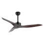 JONATHAN Y Lighting Aldrin 50" 3 Blade Indoor Smart Ceiling Fan Neutral Brown Wood