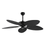 JONATHAN Y Lighting Raffles 52" 5 Blade Indoor Smart Ceiling Fan Black