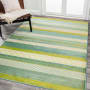 JONATHAN Y Lighting Luxor 7-3/4' x 10' Polypropylene Striped Indoor Rectangular Area Rug Green / Blue
