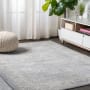 JONATHAN Y Lighting Modern Persian 4' x 6' Polypropylene Botanical, Moroccan & Tribal, Traditional, and Vintage Indoor Area Rug Light Gray