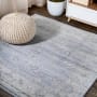 JONATHAN Y Lighting Modern Persian 6-1/2' x 6-1/2' Polypropylene Botanical, Moroccan & Tribal, Traditional, and Vintage Indoor Area Rug Light Gray