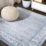 JONATHAN Y Lighting Modern Persian 6-1/2' x 6-1/2' Polypropylene Botanical, Moroccan & Tribal, Traditional, and Vintage Indoor Area Rug Gray / Blue