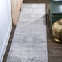 JONATHAN Y Lighting Modern Persian 2-1/4' x 8' Polypropylene Botanical, Traditional, and Vintage Indoor Runner Light Gray / Ivory