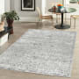 JONATHAN Y Lighting Modern Persian 5-1/4' x 7-1/2' Polypropylene Vintage Traditional Rectangle Area Rug Light Gray