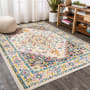 JONATHAN Y Lighting Modern Persian 3' x 5' Polypropylene Vintage Indoor Area Rug Beige / Ivory