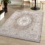 JONATHAN Y Lighting Modern Persian 7-3/4' x 10' Polypropylene Border Indoor Rectangular Area Rug Gray / Ivory