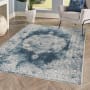 JONATHAN Y Lighting Modern Persian 3' x 5' Polypropylene Traditional and Vintage Indoor Area Rug Ivory / Blue