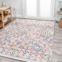 JONATHAN Y Lighting Moroccan Hype 3' x 5' Polypropylene Moroccan & Tribal Indoor/Outdoor Rectangular Area Rug Multi / Cream