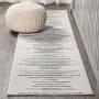 JONATHAN Y Lighting Moroccan Hype 2-1/4' x 8' Polypropylene Geometric, Moroccan & Tribal, and Striped Indoor Runner Cream / Gray