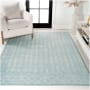 JONATHAN Y Lighting Moroccan Hype 3' x 5' Polypropylene Trellis Indoor Rectangular Area Rug Turquoise / Cream