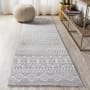 JONATHAN Y Lighting Moroccan Hype 2-1/4' x 10' Polypropylene Geometric and Moroccan & Tribal Indoor Runner Gray / Cream