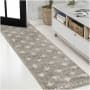 JONATHAN Y Lighting Moroccan Hype 2' x 8' Polypropylene Border Indoor Runner Area Rug Gray / Ivory