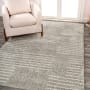 JONATHAN Y Lighting Moroccan Hype 3' x 5' Shag Polypropylene Abstract, Moroccan & Tribal, and Striped Indoor Rectangular Area Rug Gray / Ivory