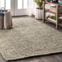 JONATHAN Y Lighting Natural Fiber 7-3/4' x 10' Jute Solid Indoor Area Rug Jute Gray