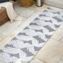 JONATHAN Y Lighting South Beach 2' x 10' Polypropylene Geometric and Moroccan & Tribal Indoor/Outdoor Runner Black / Ivory