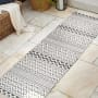 JONATHAN Y Lighting South Beach 2' x 8' Polypropylene Geometric, Moroccan & Tribal, and Trellis Indoor/Outdoor Runner Cream / Black