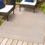 JONATHAN Y Lighting South Beach 3' x 5' Polypropylene Geometric, Moroccan & Tribal, and Trellis Indoor/Outdoor Area Rug Beige / Gray