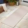 JONATHAN Y Lighting Scandinavian 2' x 8' Geometric and Striped Indoor/Outdoor Runner with High-Low Design Ivory / Cream