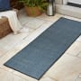 JONATHAN Y Lighting Scandinavian 2' x 8' Polypropylene Striped Indoor/Outdoor Runner Navy / Ivory