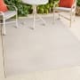 JONATHAN Y Lighting Scandinavian 7-3/4' x 10' Polypropylene Striped Indoor/Outdoor Rectangular Area Rug Ivory / Cream