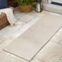 JONATHAN Y Lighting Scandinavian 2' x 8' Striped and Geometric Indoor/Outdoor Runner with High-Low Design Ivory / Cream