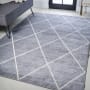 JONATHAN Y Lighting Supersoft 3' x 5' Polypropylene Geometric and Solid Indoor Area Rug Light Gray / White