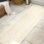 JONATHAN Y Lighting Santa Monica 2-1/4' x 10' Polypropylene Vintage Indoor/Outdoor Runner Cream / Yellow