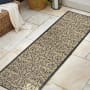 JONATHAN Y Lighting Santa Monica 2-1/4' x 10' Polypropylene Vintage Indoor/Outdoor Runner Black / Khaki