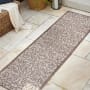 JONATHAN Y Lighting Santa Monica 2-1/4' x 10' Polypropylene Vintage Indoor/Outdoor Runner Taupe / Espresso