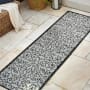 JONATHAN Y Lighting Santa Monica 2-1/4' x 10' Polypropylene Vintage Indoor/Outdoor Runner Gray / Black