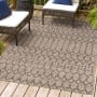 JONATHAN Y Lighting Santa Monica 3' x 5' Polypropylene Moroccan & Tribal, Southwestern, and Trellis Indoor/Outdoor Rectangular Area Rug Natural / Black