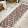 JONATHAN Y Lighting Santa Monica 2-1/4' x 8' Polypropylene Moroccan & Tribal Indoor/Outdoor Runner Espresso / Taupe