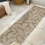 JONATHAN Y Lighting Santa Monica 2-1/4' x 10' Polypropylene Botanical Indoor/Outdoor Runner Brown / Beige