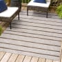 JONATHAN Y Lighting Santa Monica 7-3/4' x 10' Polypropylene Geometric, Moroccan & Tribal, and Striped Indoor/Outdoor Area Rug Beige / Brown