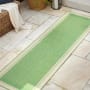 JONATHAN Y Lighting Santa Monica 2' x 8' Polypropylene Border Indoor/Outdoor Runner Green / Cream