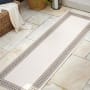 JONATHAN Y Lighting Santa Monica 2' x 8' Polypropylene Border Indoor/Outdoor Runner Cream / Black