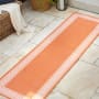 JONATHAN Y Lighting Santa Monica 2' x 8' Polypropylene Border Indoor/Outdoor Runner Orange / Cream