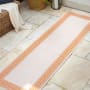 JONATHAN Y Lighting Santa Monica 2' x 8' Polypropylene Border Indoor/Outdoor Runner Cream / Orange